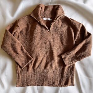 Brown Zip-up Sweater from Anrabess
